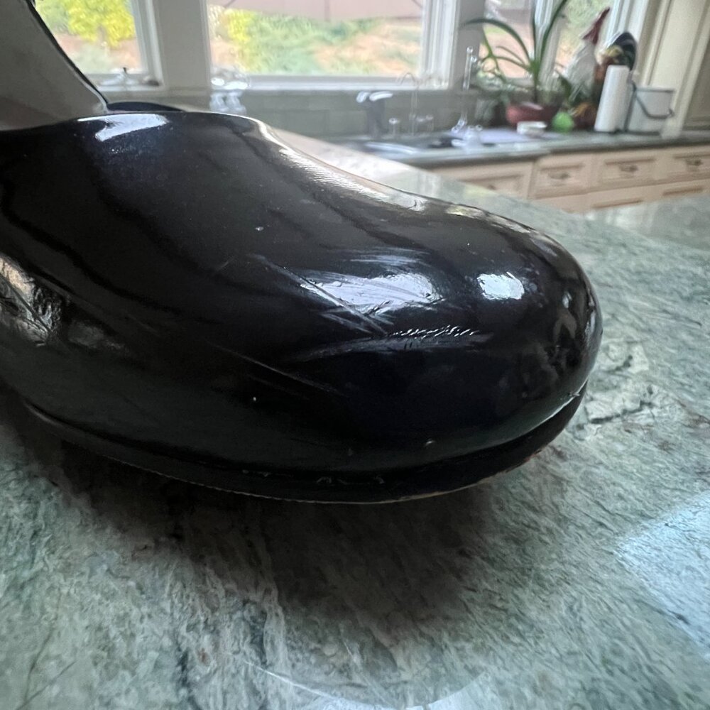 Girls Size 1M Black Mary Jane Patent Leather Shoes - Picture 7 of 8